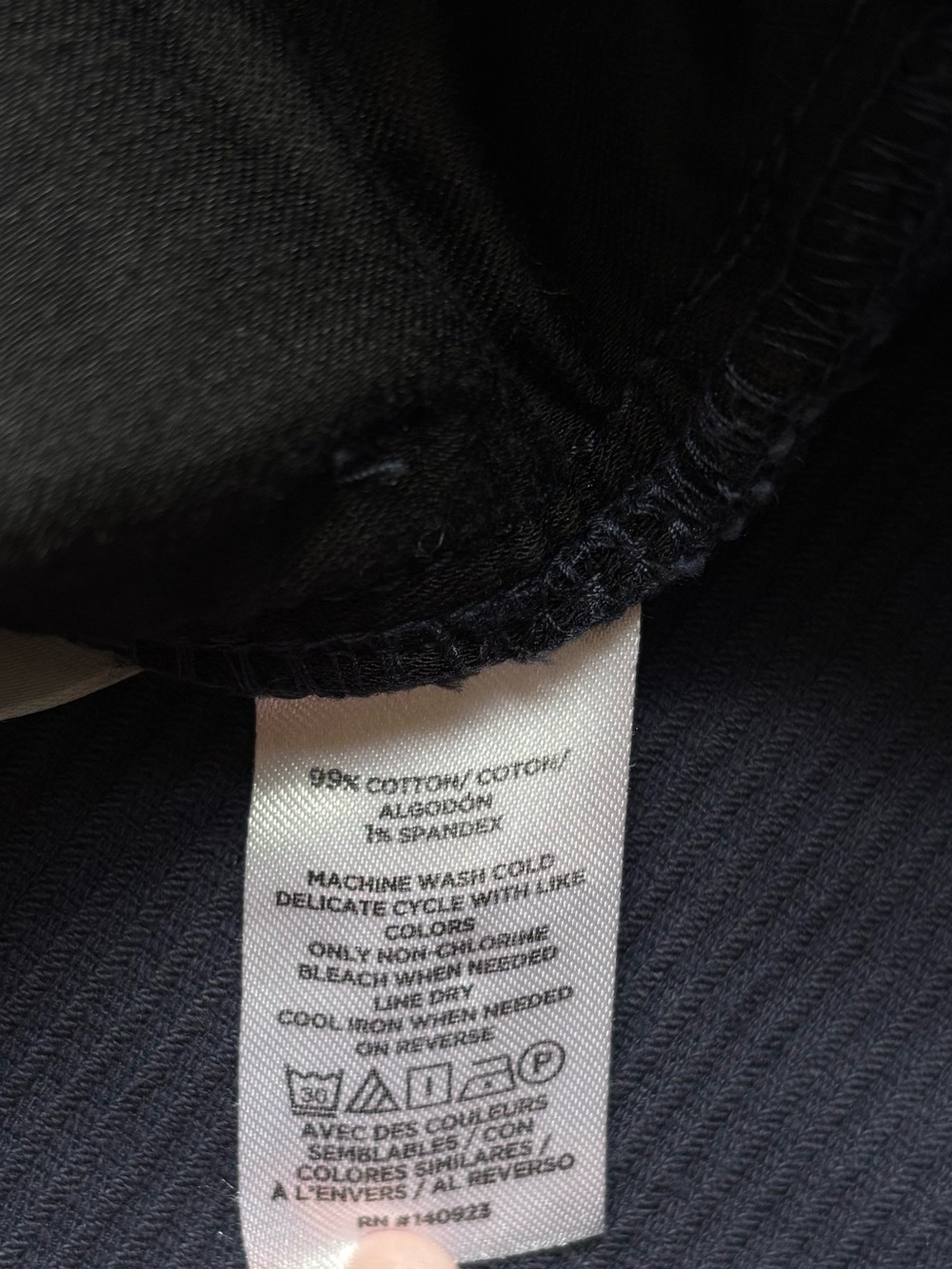 LOFT Women’s Navy Blue Corduroy Straight Leg Pants Size 10 / 30 - Picture 9 of 12